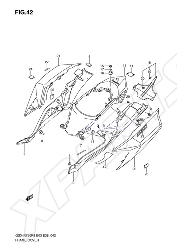 Billede til varegruppe FRAME COVER (MODEL K8)COLOR : CRU=019(BLACK),YK V(BLACK)