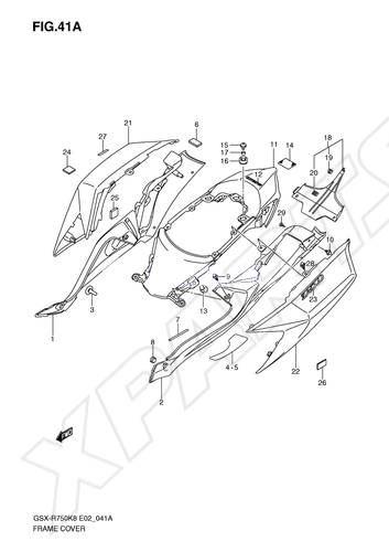 Billede til varegruppe FRAME COVER (MODEL K9)COLOR : CRU=019(BLACK),YK V(BLACK)