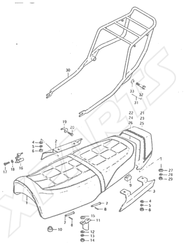 Billede til varegruppe SEAT (MODEL N : ~F.NO. 107281)FIG. 56 (H-7) : MODEL X