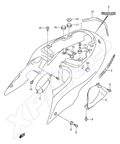 Billede til varegruppe FRAME COVER (MODEL K1)COLOR : CN5=1LF(BLUE),YD8 (SILVER)