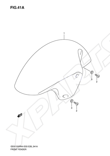 Billede til varegruppe FRONT FENDER (MODEL K5/ K6)
