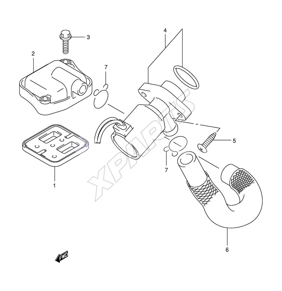 Billede til varegruppe FUEL TANK (GSX1300RK6): CZY=YAY(BLACK),YHF(GRAY )