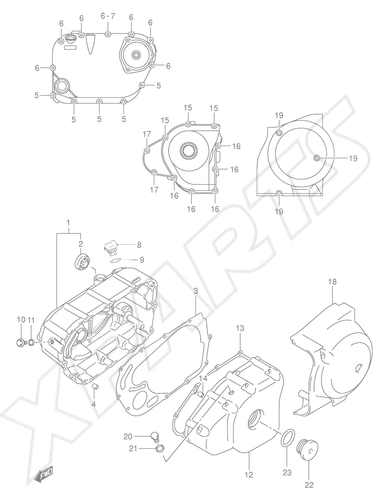 Billede til varegruppe CRANKCASE COVER