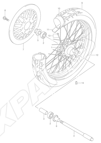 Bild für Kategorie FRONT WHEEL (MODEL Y/ K1)