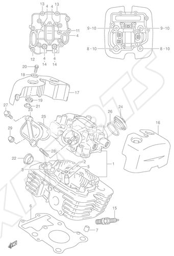 Billede til varegruppe CYLINDER HEAD (REAR)