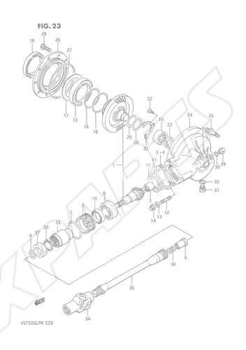 Billede til varegruppe PROPELLER SHAFT - FINAL DRIVE GEAR