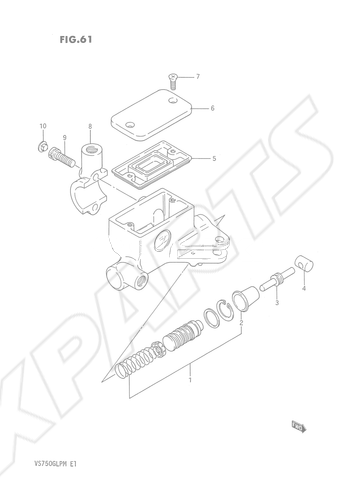 Billede til varegruppe CLUTCH MASTER CYLINDER (VS750GLFG/ GLFH/ GLEFH)
