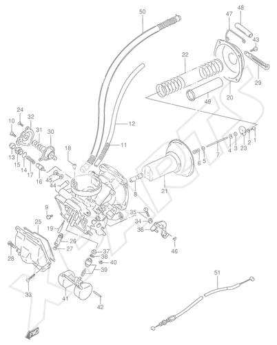 Billede til varegruppe CARBURETOR (FRONT:E18)