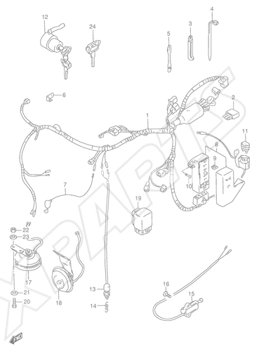 Billede til varegruppe WIRING HARNESS (MODEL N/ P/ R)