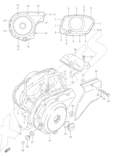 Picture for category CRANKCASE COVER