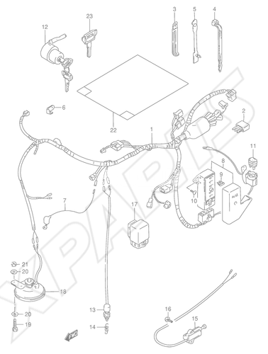 Billede til varegruppe WIRING HARNESS (MODEL N/ P/ R/ S)