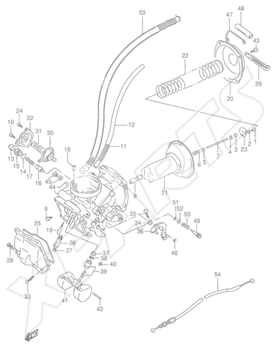 Billede til varegruppe CARBURETOR (FRONT)(MODEL T/ V)