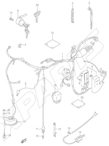 Billede til varegruppe WIRING HARNESS (MODEL T/ V)