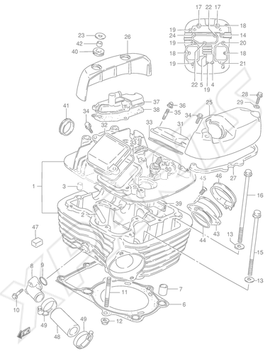 Billede til varegruppe CYLINDER HEAD (REAR)