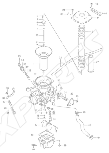 Picture for category CARBURETOR (REAR:E18)