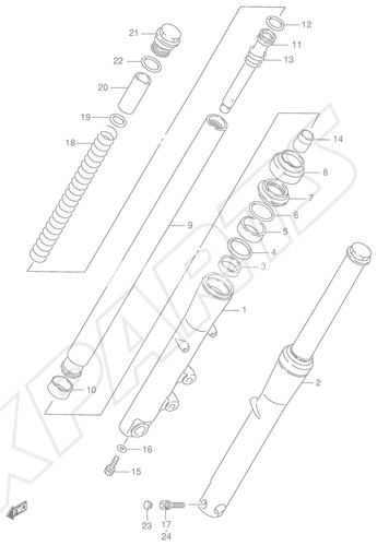 Billede til varegruppe FRONT DAMPER (MODEL W/ X)