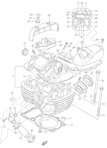 Billede til varegruppe CYLINDER HEAD (REAR)