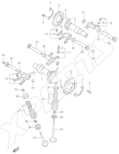 Billede til varegruppe CAMSHAFT - VALVE