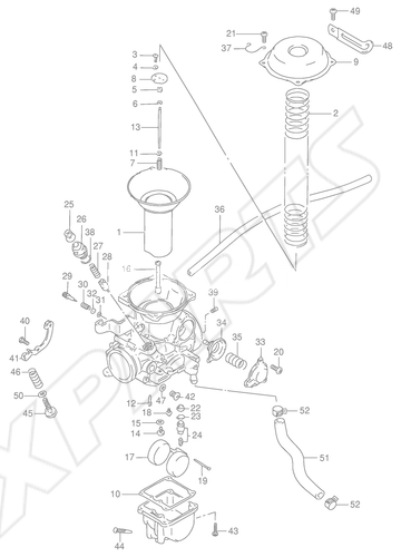 Billede til varegruppe CARBURETOR (REAR)