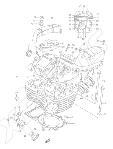 Billede til varegruppe CYLINDER HEAD (REAR)