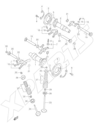 Billede til varegruppe CAMSHAFT - VALVE