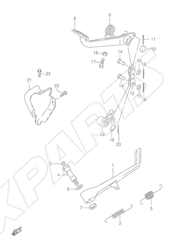 Billede til varegruppe PROP STAND - REAR BRAKE
