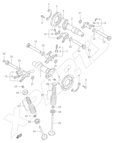 Billede til varegruppe CAMSHAFT - VALVE