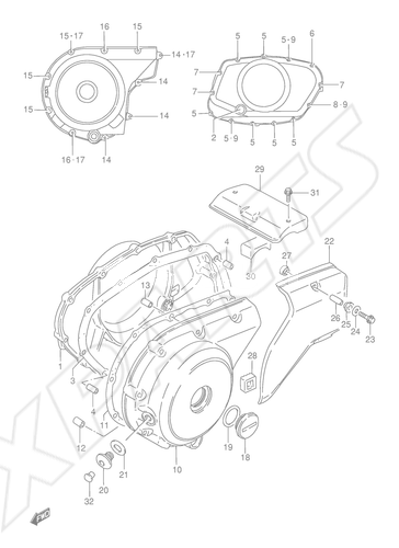 Billede til varegruppe CRANKCASE COVER