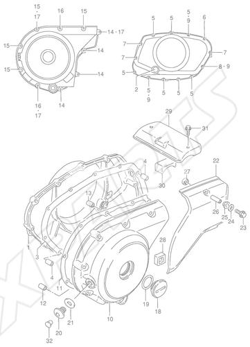 Bild für Kategorie CRANKCASE COVER