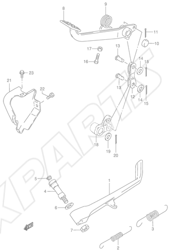 Billede til varegruppe PROP STAND - REAR BRAKE