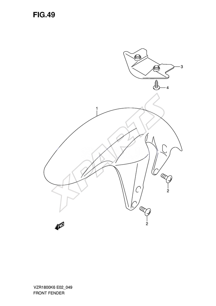 Billede til varegruppe FRONT FENDER (VZR1800K6/ K7/ K8/ K9/ L0)/ ZUFK9/ ZL0/ ZUFL0
