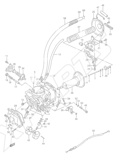 Billede til varegruppe CARBURETOR (FRONT)