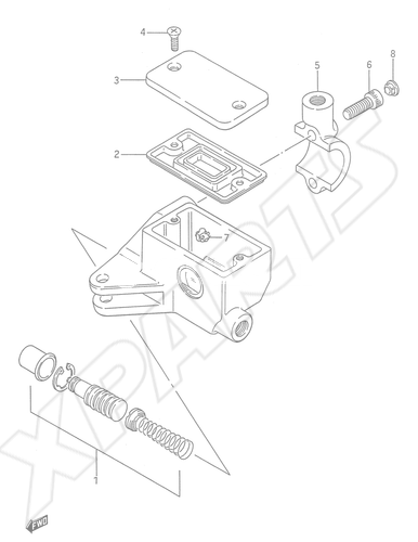 Billede til varegruppe FRONT MASTER CYLINDER (MODEL L/ M/ N/ P/ R/ S)