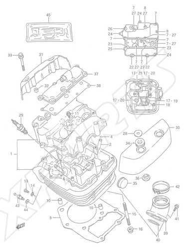 Billede til varegruppe CYLINDER HEAD (FRONT)