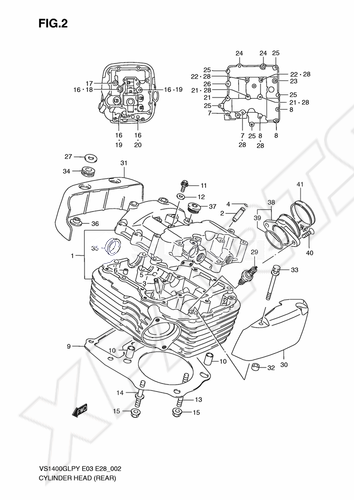 Billede til varegruppe CYLINDER HEAD (REAR)