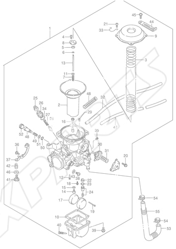 Billede til varegruppe CARBURETOR (REAR)