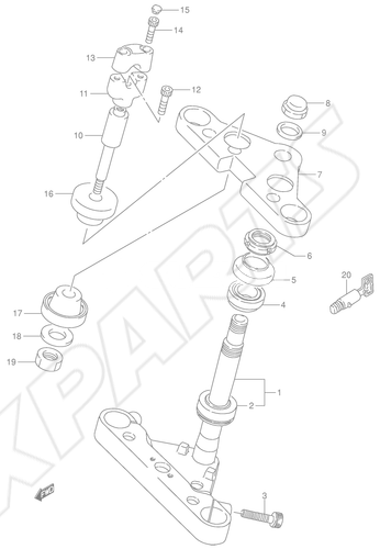 Billede til varegruppe STEERING STEM (MODEL K4)