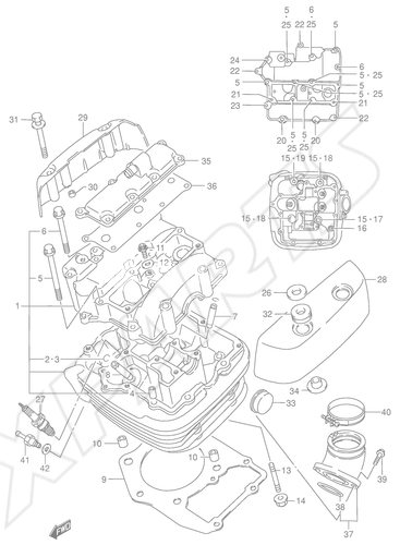 Billede til varegruppe CYLINDER HEAD (FRONT)