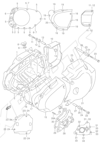 Billede til varegruppe CRANKCASE COVER