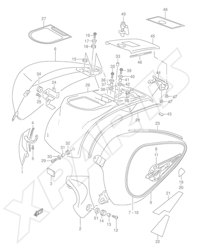 Billede til varegruppe SIDE COVER (MODEL K3)COLOR : LA1 = YU8(GRAY),  YD8(SILVER)