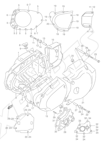 Billede til varegruppe CRANKCASE COVER