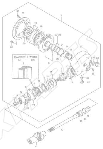 Billede til varegruppe PROPELLER SHAFT/ FINAL DRIVE GEAR