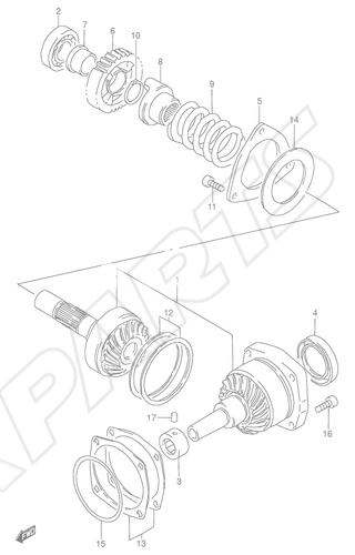 Billede til varegruppe SECONDARY DRIVE GEAR