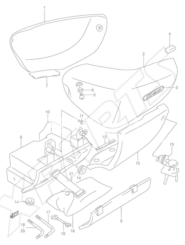 Billede til varegruppe FRAME COVER (MODEL K5/ K6/ K7): CFH=YAR(BLUE), YHF(GRAY )