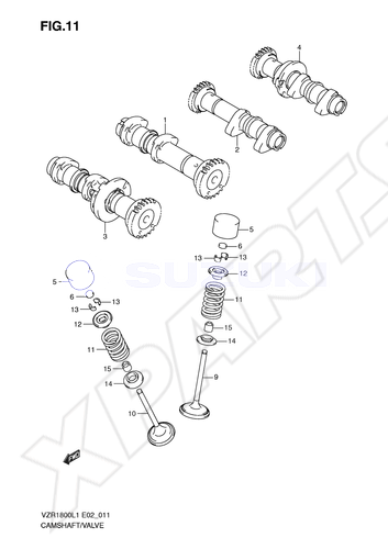 Billede til varegruppe CAMSHAFT - VALVE