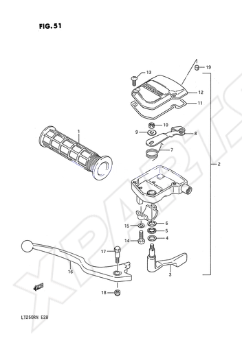 Billede til varegruppe BRAKE LEVER (MODEL H/ J/ K/ L)