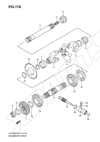 Billede til varegruppe SECONDARY DRIVE (LT-F250K6 E4)