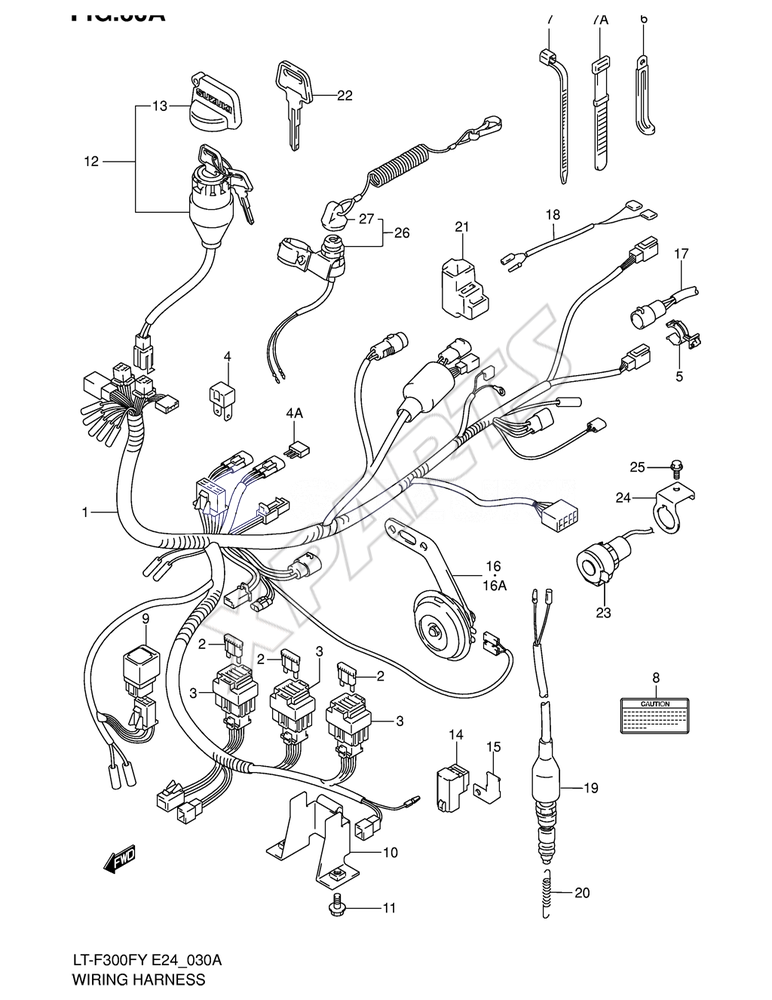 Billede til varegruppe WIRING HARNESS (MODEL K1/ K2/ K4)