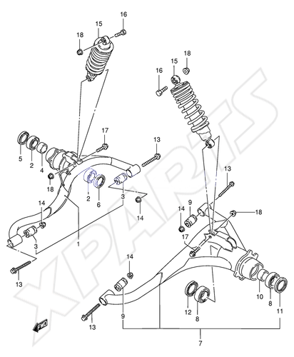 Billede til varegruppe REAR SUSPENSION ARM