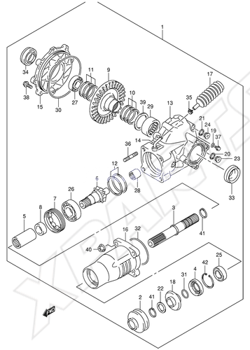Billede til varegruppe FINAL BEVEL GEAR (REAR)(MODEL K3)